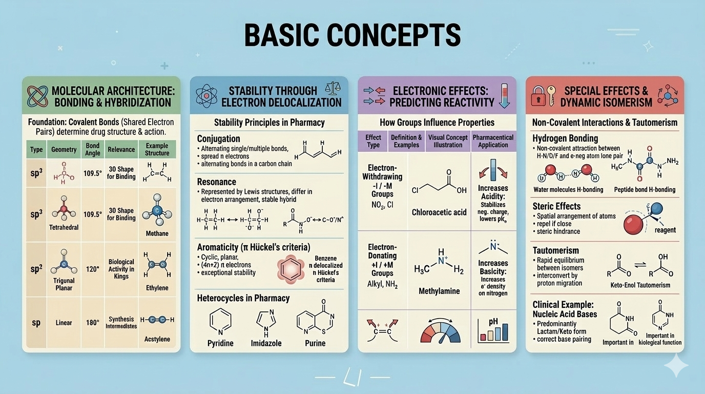 Basic Concepts of Organic Chemistry in Pharmacy